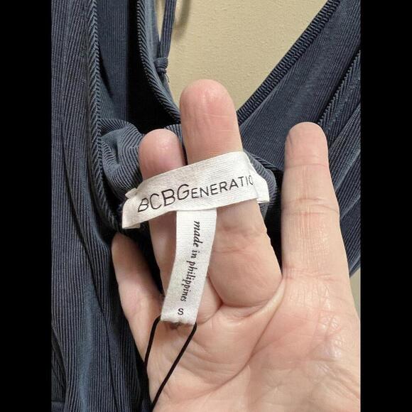 BCBG Generation Womens Navy Dress Faux Wrap ‎ Small  NWT - Picture 5 of 5